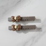 Elegant Bow Design Decorative Hair Clips Set (4 Pc) - Image 7