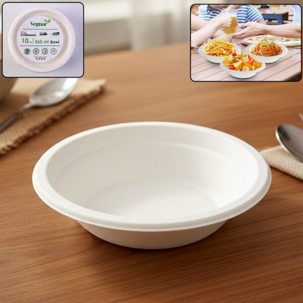 Vegnar Disposable Food Serving Bowls
