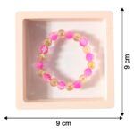 Elegant Dual-Tone Crystal Beaded Stretch Bracelet (1 Pc) - Image 6