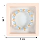 Elegant Dual-Tone Crystal Beaded Stretch Bracelet (1 Pc) - Image 6