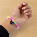 Premium Multicolor Pastel Bead Stretch Bracelet (1 Pc) - Image 6