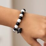 Elegant Black and White Fancy Bracelet (1 Pc) - Image 7