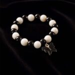 Elegant Black and White Fancy Bracelet (1 Pc) - Image 3