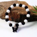 Elegant Black and White Fancy Bracelet (1 Pc) - Image 4