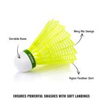 Konex Durable Plastic Shuttlecock (6 Pcs Set) - Image 9