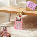 Cute Cartoon Cat Calculator Keychain
