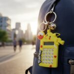 Cute Yellow Cartoon Character Calculator Keychain with Mini Digital Display (1 Pc) - Image 3