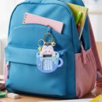 Cute Cartoon Bunny Calculator Keychain with Mini Digital Display (1 Pc) - Image 3