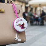 Portable Round Earphone Carry Case with Wired Earphones Set (1 Set) - Image 3