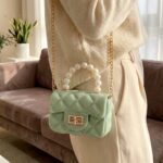 Elegant Quilted Mini Handheld & Sling Fashion Handbag (1 PC) - Image 7