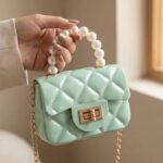Elegant Quilted Mini Handheld & Sling Fashion Handbag (1 PC) - Image 8