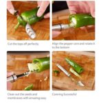 Stainless Steel Fruit & Vegetable Corer and Slicer Tool (1 Pc) - Image 4
