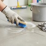 Heavy Duty Wooden Handle Hard Bristle Cleaning Scrub Brush (1 Pc) - Image 3