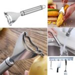 Stainless Steel Fruit & Vegetable Peeler with Serrated Blade (1 Pc) - Image 7