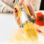 Stainless Steel Fruit & Vegetable Peeler with Serrated Blade (1 Pc) - Image 3