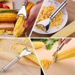 Stainless Steel Fruit & Vegetable Peeler with Serrated Blade (1 Pc) - Image 4