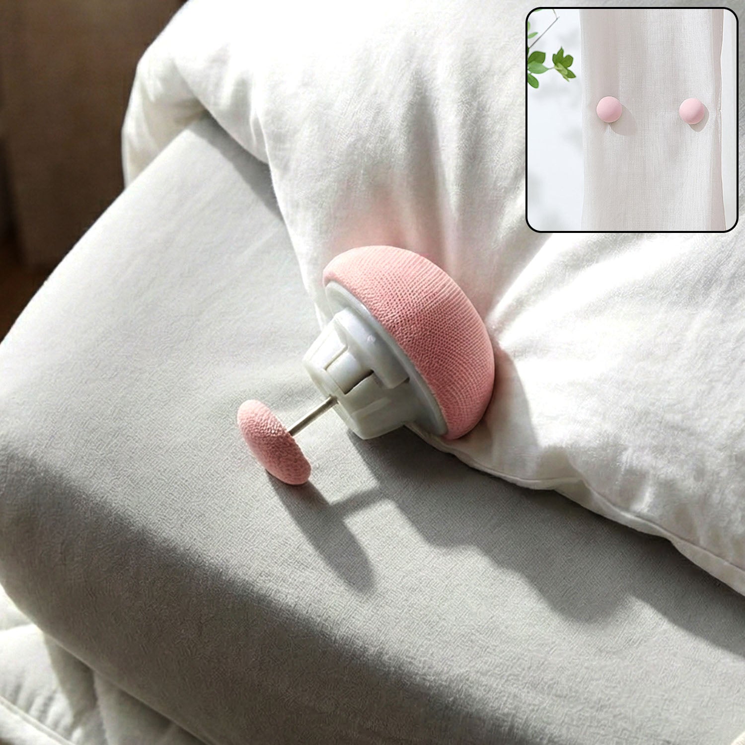 Soft Duvet Button Clip for Bedding and Comforters