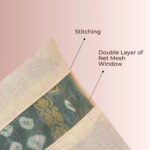 Zip Closure Saree Storage Bag (14.5×16.5 Cm, 1 Pc) - Image 4