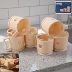 Elegant Heart Design Mini Tea and Coffee Mug Set