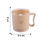 Elegant Heart Design Mini Tea & Coffee Mug Set (100ML, 6 Pc) - Image 6