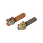 Cute Bear Face Decorative Hair Clips Set (4 Pc) - Image 5