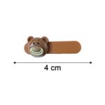 Cute Bear Face Decorative Hair Clips Set (4 Pc) - Image 6