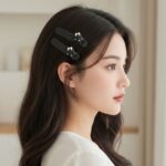 Cute Cat Design Premium Matte Finish Hair Clips (4 Pc) - Image 4