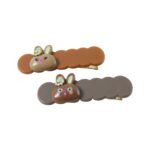 Cute Bunny Cartoon Decorative Hair Clips Set (4 Pc) - Image 5