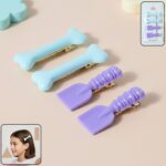 Cute Cartoon Bone and Spade Hair Clip Set for Kids