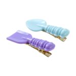 Cute Spoon & Spatula Shape Decorative Hair Clip Set (4 Pc) - Image 5