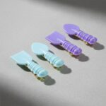 Cute Spoon & Spatula Shape Decorative Hair Clip Set (4 Pc) - Image 7