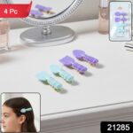 Cute Spoon & Spatula Shape Decorative Hair Clip Set (4 Pc) - Image 2