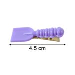 Cute Spoon & Spatula Shape Decorative Hair Clip Set (4 Pc) - Image 6