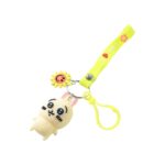 Cute Cartoon Bunny Silicone Keychain with Decorative Strap (1 Pc) - Image 5