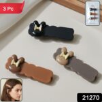 Cute Character Bow Decorative Hair Clip Set (3 Pc) - Image 2