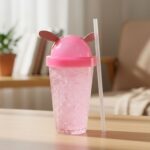 Cute Bunny Ear Design  Tumbler Sipper Bottle (500 ML, 1 Pc) - Image 7