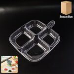 Plastic Kitchen Trays for Serving (4 Compartment / 1 Pc) - Image 6
