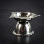 Stainless Steel Sunflower Design Diya Stand (Small Size / 1 Pc) - Image 8