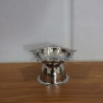 Stainless Steel Sunflower Design Diya Stand (Small Size / 1 Pc) - Image 9