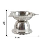Stainless Steel Sunflower Design Diya Stand (Small Size / 1 Pc) - Image 7