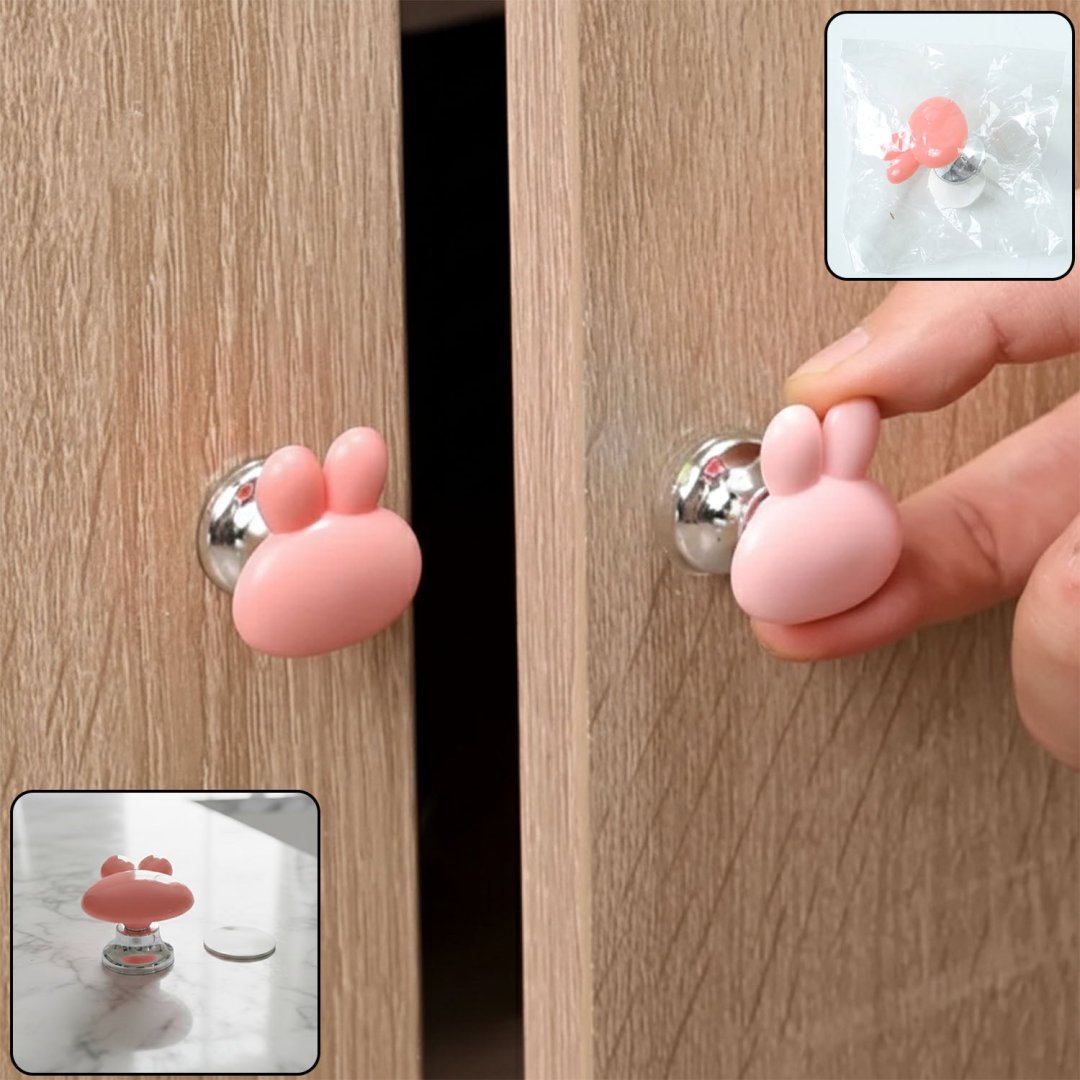 Cute Bunny Ear Cabinet Door Knob Handle