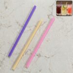 Reusable Drinking Straw for Cold (1 Pc, Mix Colour) - Image 2