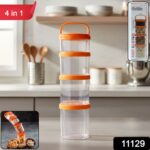 4-in-1 Stackable Dry Fruit Storage Container (1 Set) - Image 2