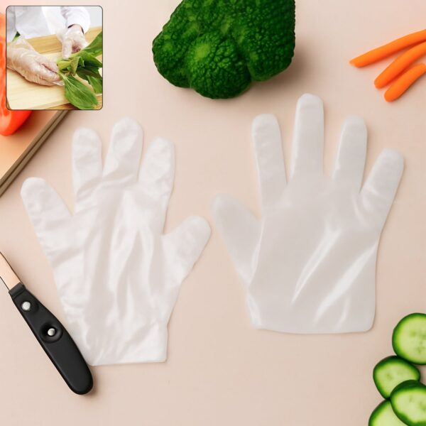 Pack of 100 Eco-Friendly Disposable Kitchen Hand Gloves