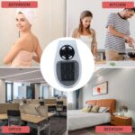 500W Portable Wall Plug Room Heater Compact Electric Space Heater - Image 5