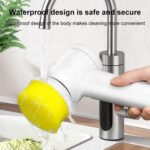 B Grade 5 in 1 Electric Cleaning Spin Brush with Multiple Replaceable Heads - Image 3