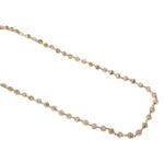 Elegant Gold-Tone Faceted Crystal Beaded Necklace (1 Pc) - Image 5