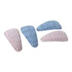 Textured Fabric Snap Hair Clips Set (4 Pc) - Image 4
