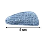 Textured Fabric Snap Hair Clips Set (4 Pc) - Image 6