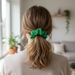 Stylish Fabric Hair Scrunchie with Bow Tie Design(1 Pc, Mix Color & Design) - Image 4
